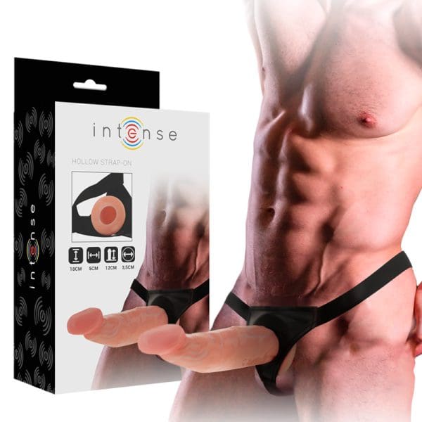 INTENSE - HOLLOW HARNESS WITH DILDO 18 X 3.5 CM 3